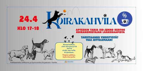 Koirakahvila kirjastolla